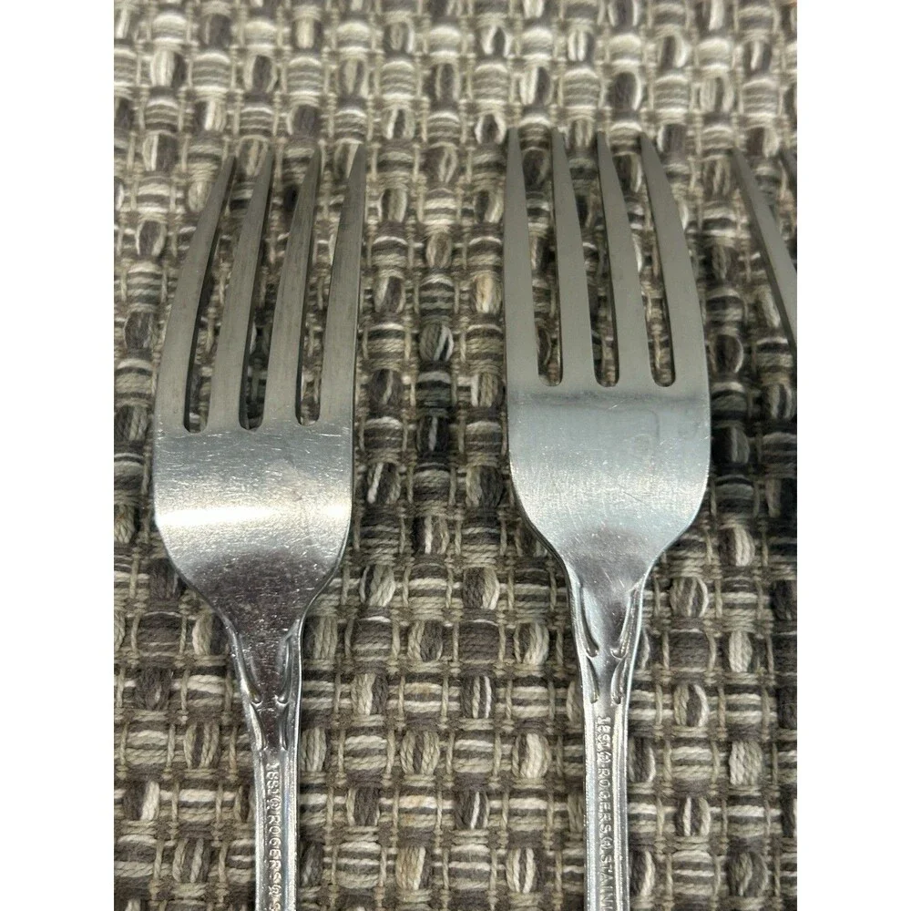Oneida Arbor Rose True Rose Dinner Forks Stainless Steel Flatware Set Of 4